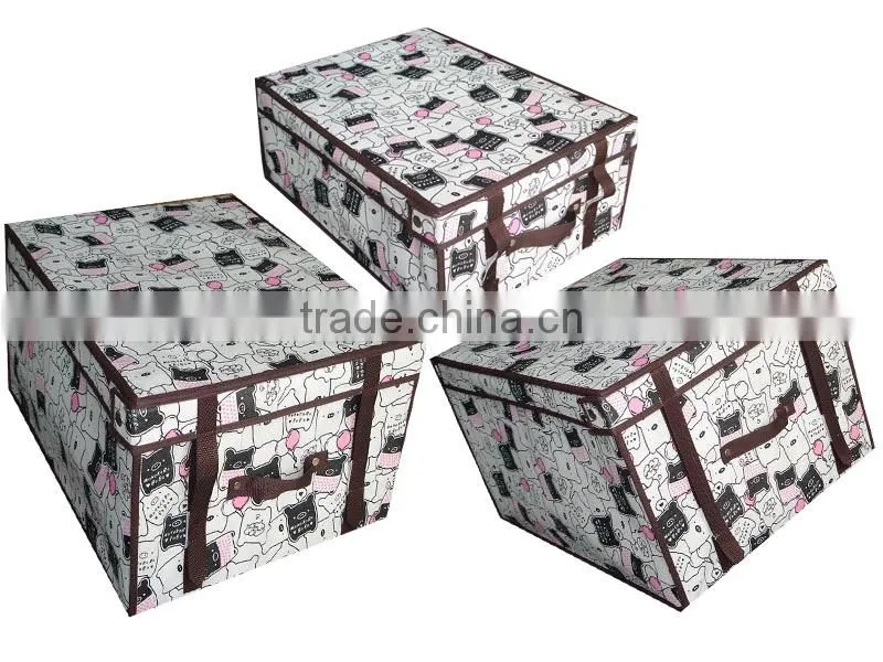 Non-woven printed storage box