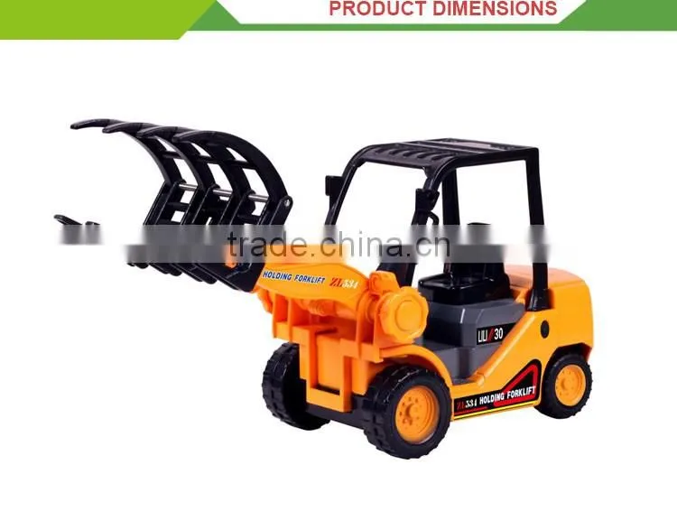 Top sale inertia toys plastic diecast model mini forklift price