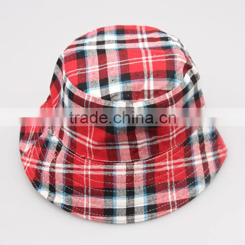 various of high quality europestyle checked bucket hat