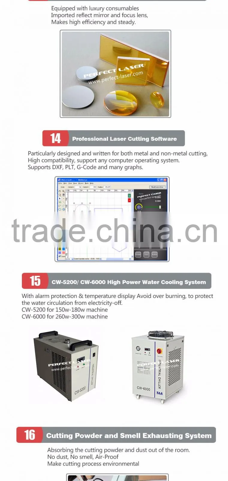 2016 new PEDK-130250M 130W Mixed Laser Cutting Machine with CE