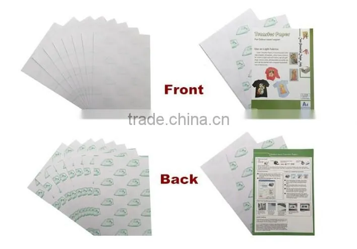 A4 Cotton t shirt transfer paper for laser printer