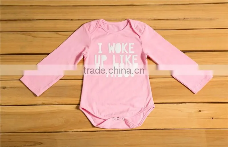 Long Sleeve Infant Baby Jumpsuit boutique baby velantines cotton romper new kids fall holiday cloth
