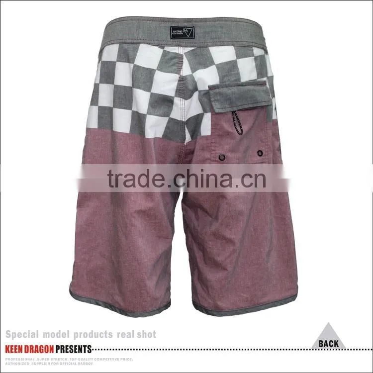 T/C Spandex Beach Shorts Soft Mens Swimwear Plus Size Swimming Trunks