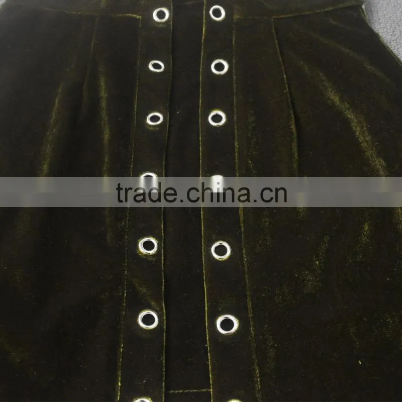 custom made latest sexy mature ladies tight mini velvet skirts