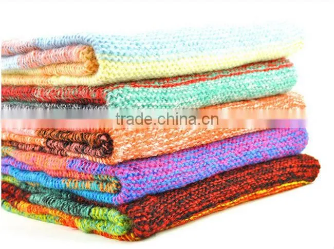 moq.1pc high quality 5 color choice fashion stitching neckwear lovely magic muffler scarves