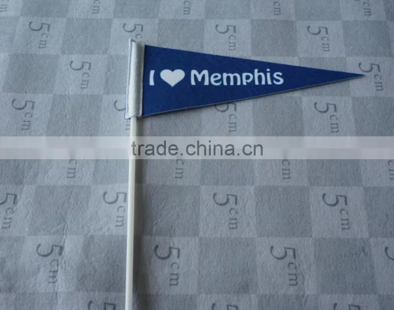 high quality design polyester hand flag