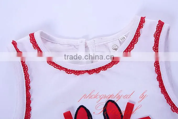 girls short set applique kids outfit