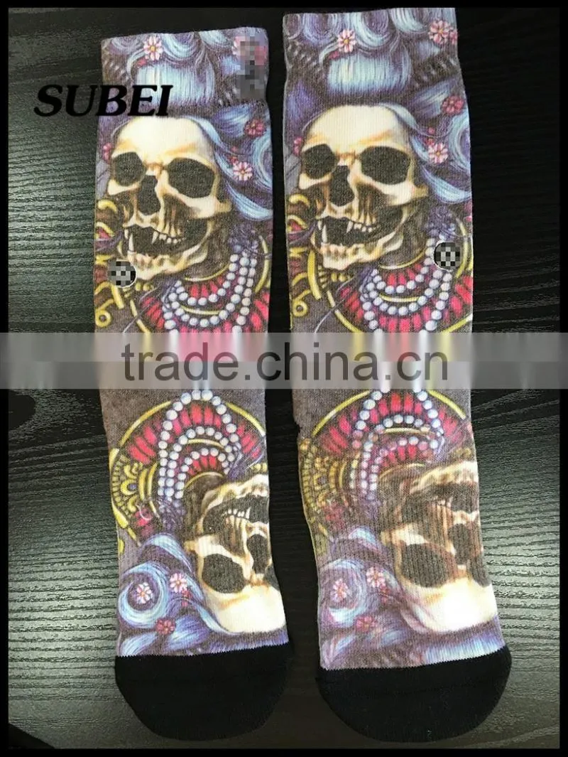 Wholesale Custom Sublimated New Skill 360 Digtal Print Elite Sport Basketball Socks For Men