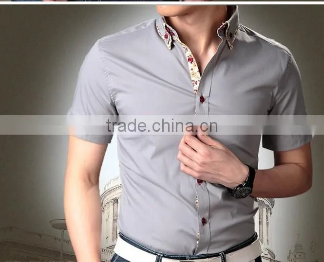 Cultivate one's morality type youth business half sleeve shirts