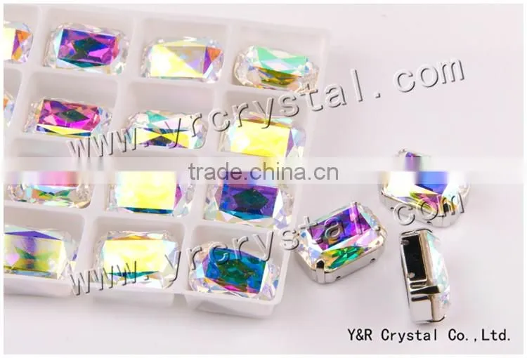 Octagon crystal stone 10*14mm, 13*18mm, 18*25mm,18.5*27mm for clothes