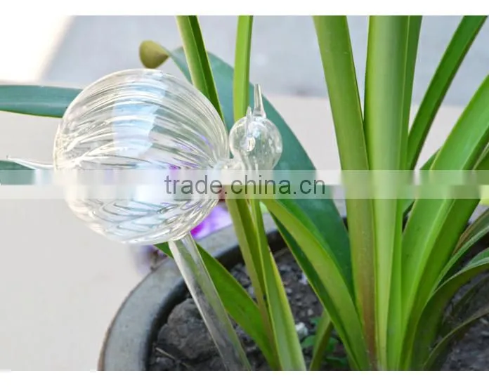 2015 hot sale self watering pot,glass watering