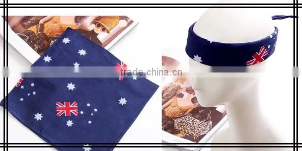 Fashion Flag Printing Cotton Sports Handkerchiefs