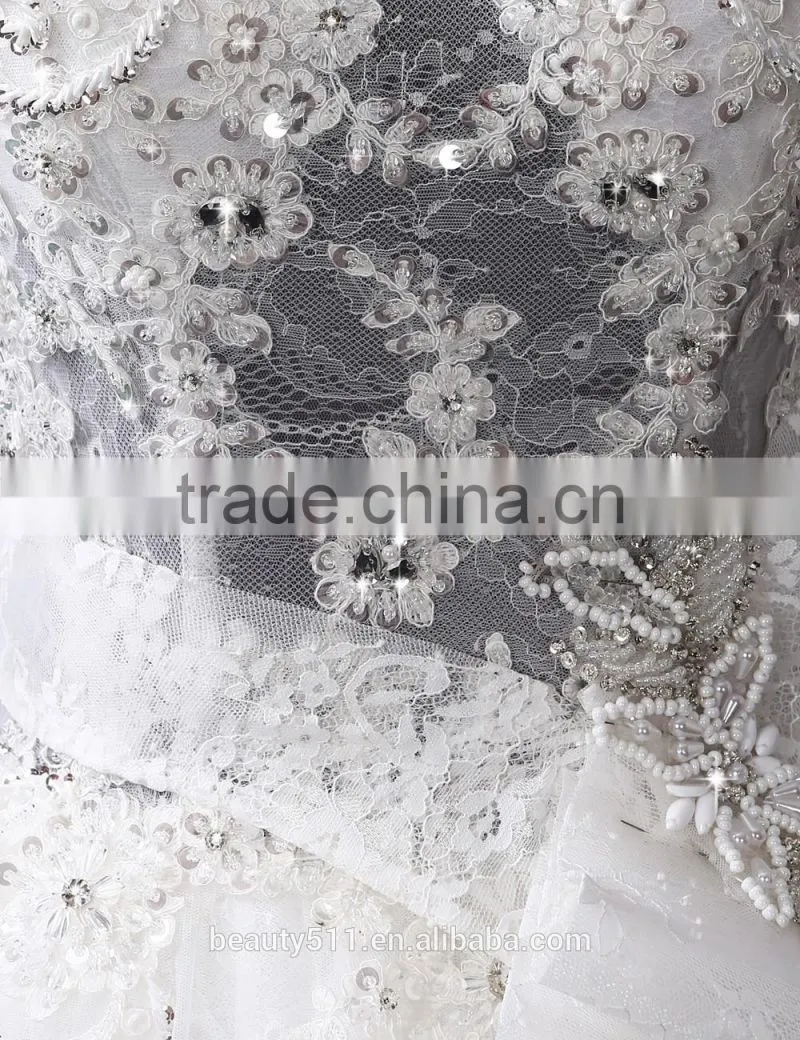 Harness sexy mermaid lace mermaid color wedding dress bridal for bride V-neck bridal dress custom made wedding dress 2017 F10901