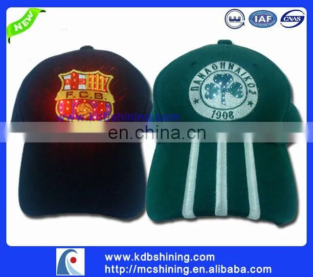 LED lighting customized youth baseball cap made in China