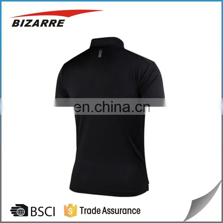 Compressed blank bamboo blue polo shirt custom logo