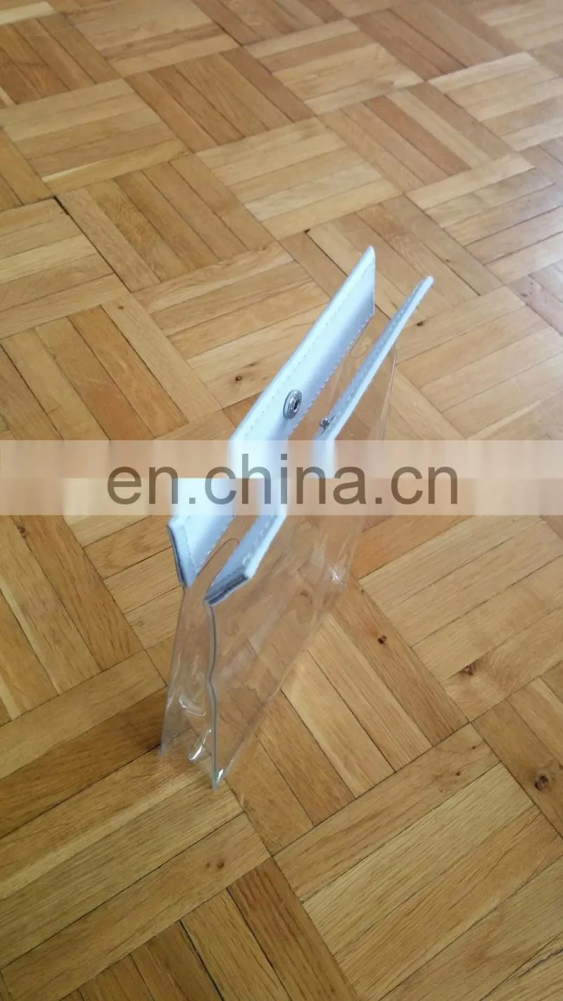 Cheap seal heated PVC toilet bag with snap button