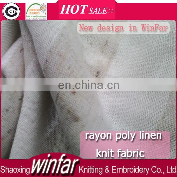 Winfar Textile Light Color Ring Spun Viscose Fabric Polyester Rayon Linen