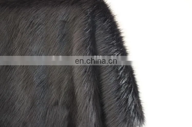Long pile faux fox fur fabric