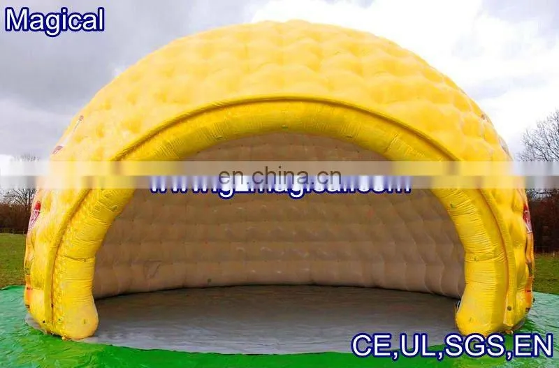 Inflatable sealed tent for advertising