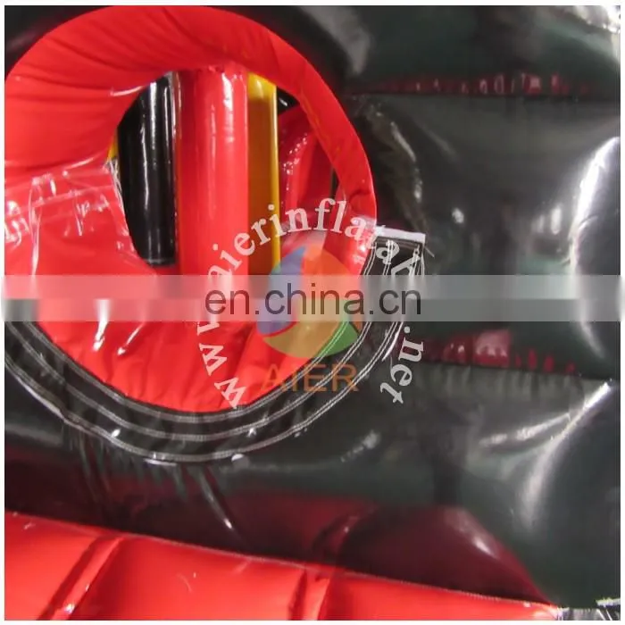 Red & Black inflatable Obstacle Course