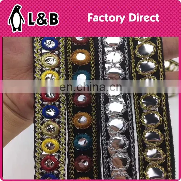 High quality new design popular folk style lace trimming