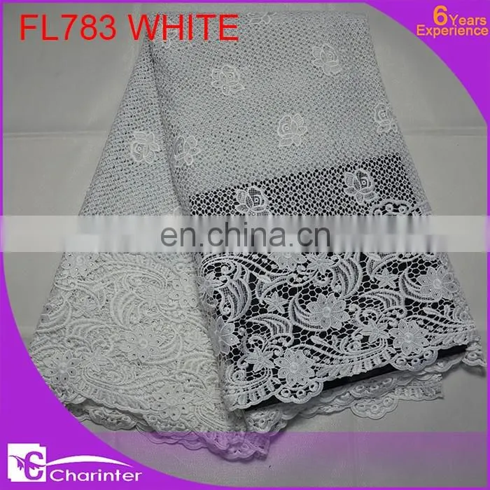 free shipping african crochet lace fabric guipure lace fabric