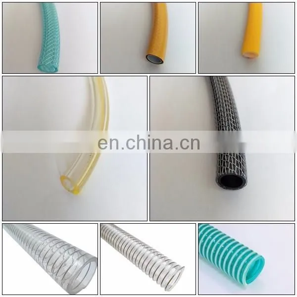 PVC lay-flat irrigation water hose/ PVC steel wire reinforced hose/PVC garden hose