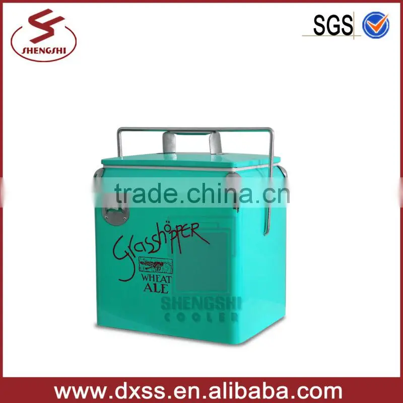 Metal beer bucket with bottle opener (C-001)