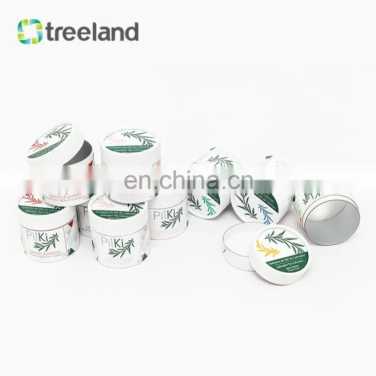 100% Recycled round food grade cylinder cardboard paper custom coffee tea packaging paper tube