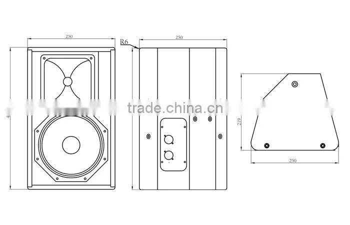 PS8-R2, Neodymium speaker, 8 inch passive 2-way full range loudspeaker, stage monitors