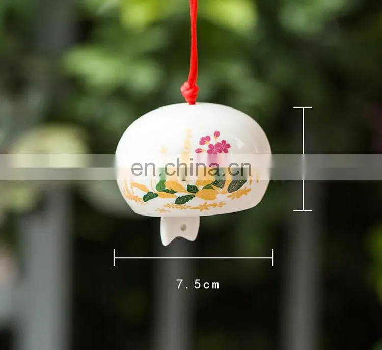 Japanese style indoor ceramic wind chimes wind chimes wholesale