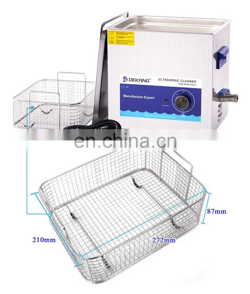 Dekang 10L Stainless Steel Watches Washer Ultrasonic Parts Sonic Cleaner