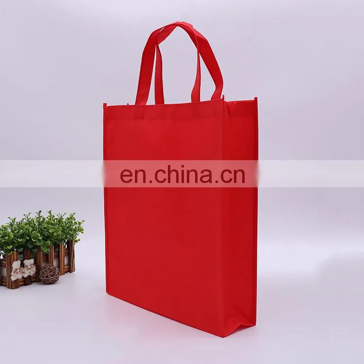 Wholesale Cheap Non Woven Bag Eco Reusable Tote Bags Custom Logo Printing Shopping Bags