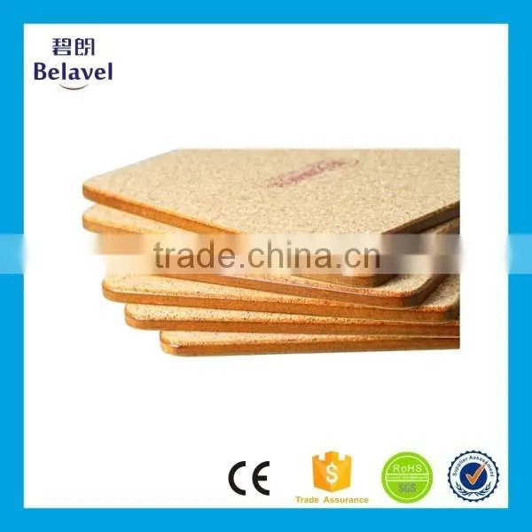 Hot sale square custom cork coaster printed MDF wooden coaster
