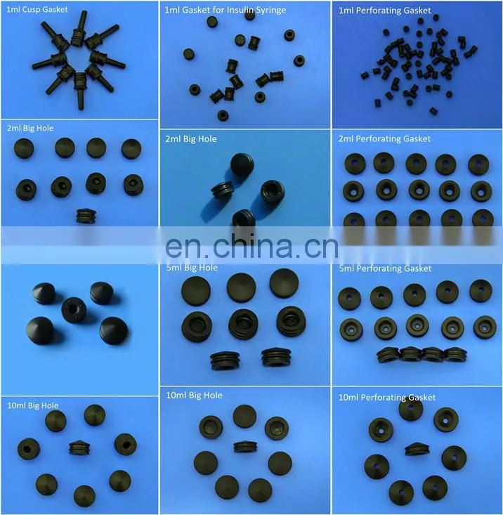 medical syringe rubber stopper 3ml