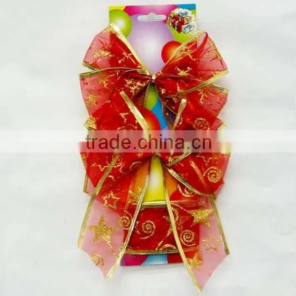 With Gold Lines Christmas Velvet Ribbon Bow Spool/Packing Roll/Velvet Bow