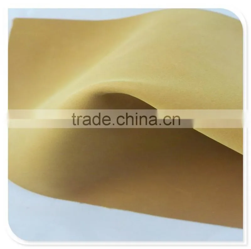 Genuine finish nubuck leather for saddle leather