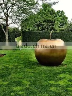 Big apple bronze garden sculpture