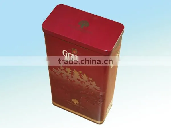 rectangular wine tin box
