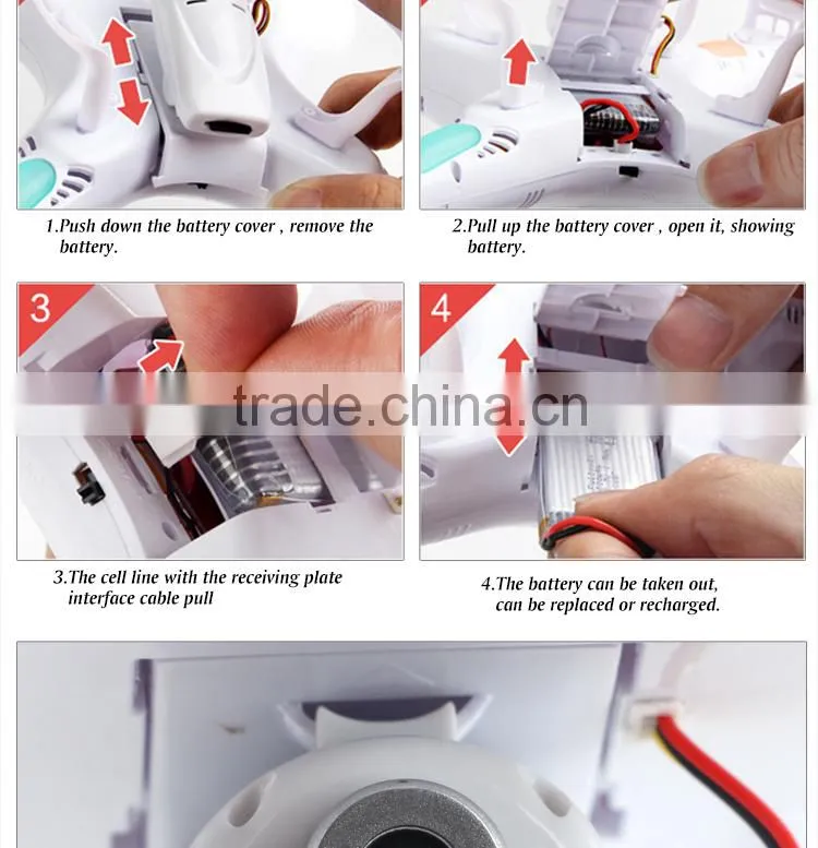 2014 Hot Selling X5C Drone Professional 2.4G 4 CH RC Flying Toys With Light&Camera