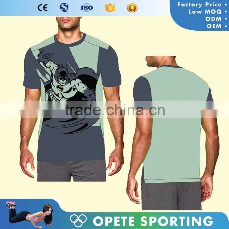 (OEM FACTORY) polyester rash guard, fitness t shirt, custom soccer jerseys