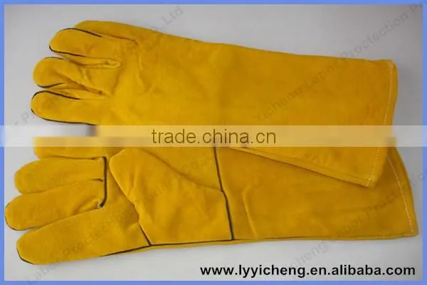 Cow split leather welding gloves