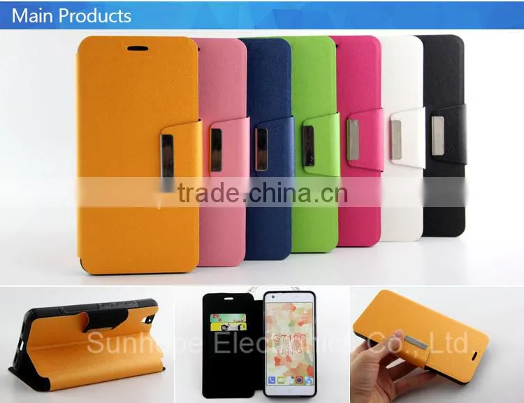 Card and cash holder for ZTE G719C case, leather folio cover case for ZTE G719C