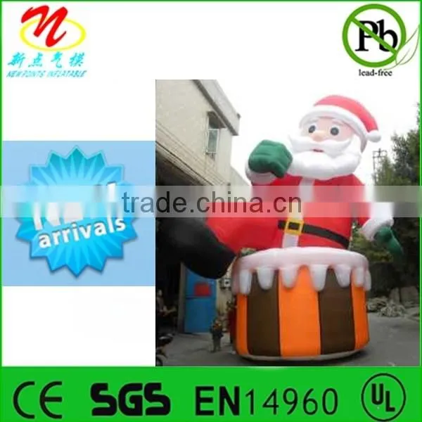 Christmas inflatable shapes, airblown Santa Claus inflatables for festive sales event