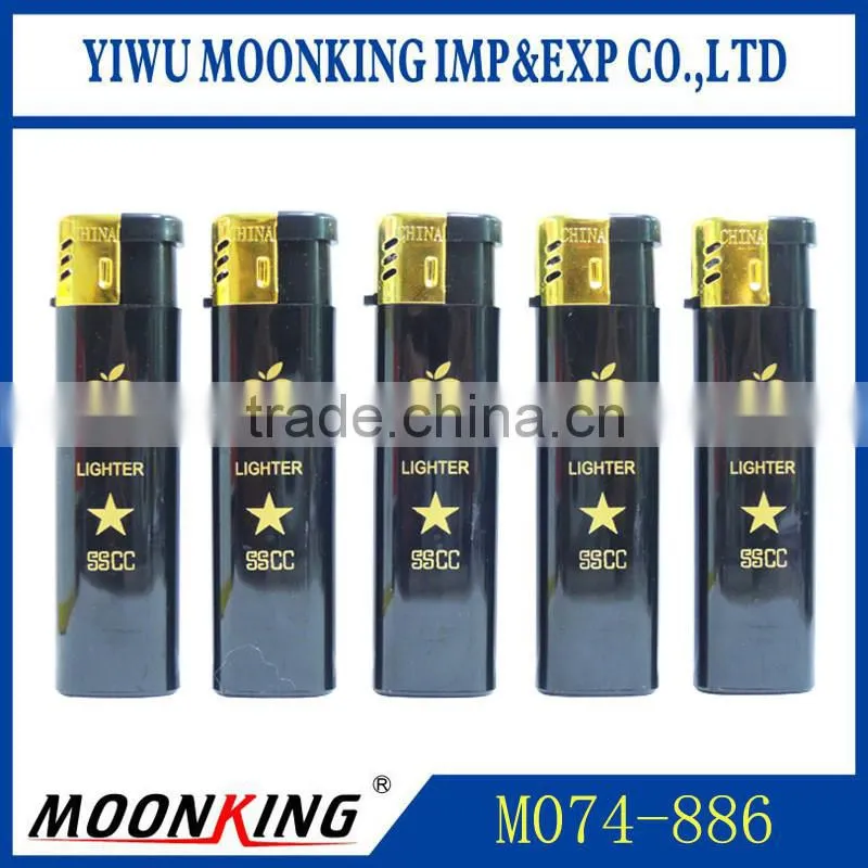 wholesale yiwu plastic electric cigarette lighter promotion logo lighter