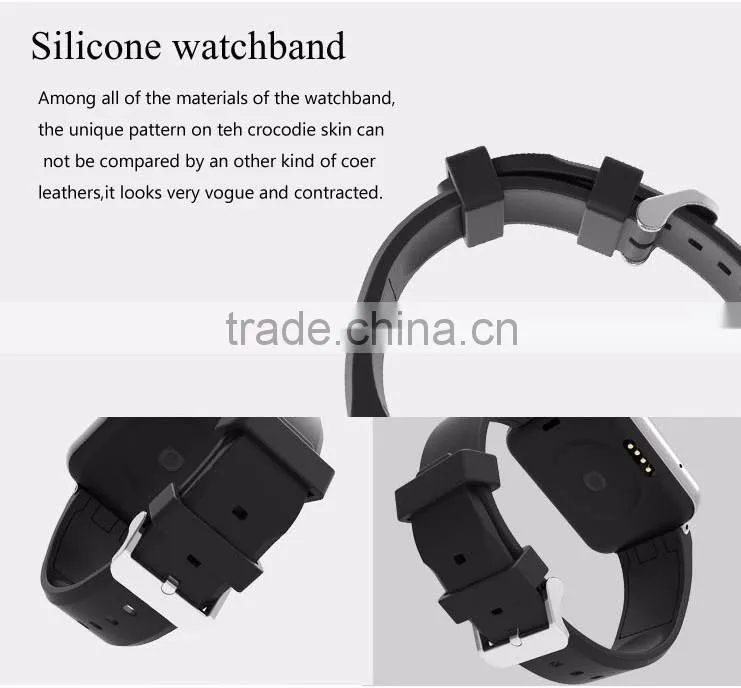 2016 New Android Smart Watch with 3G Sim Card Support 1GB 8GB Memory Wifi GPS Built-in