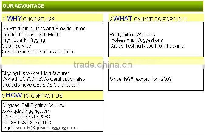 us type carbon steel jaw and eye 6mm galvanised regular swivel