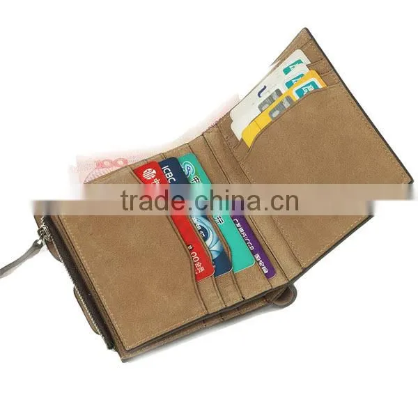 Hot selling and popular Men's Wallet, genuine leather wallet, man leather wallet