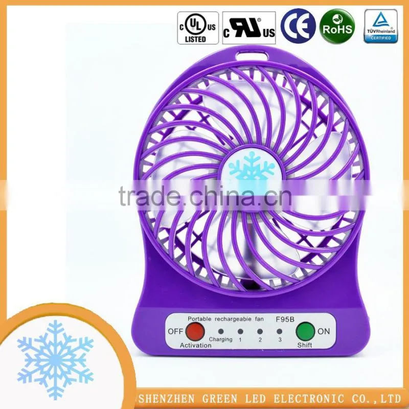 Funny style Easy Carry Pocket Mini Powerful 3 hight speed fan for Family Travelling