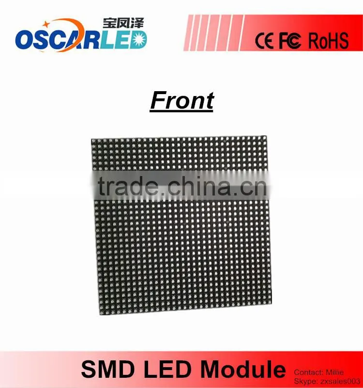 Indoor SMD3528 3 In 1 P5 LED Module ,32*32 1/16 Scanning High Brightness Full Color LED Module , Pixel 5mm RGB LED Module
